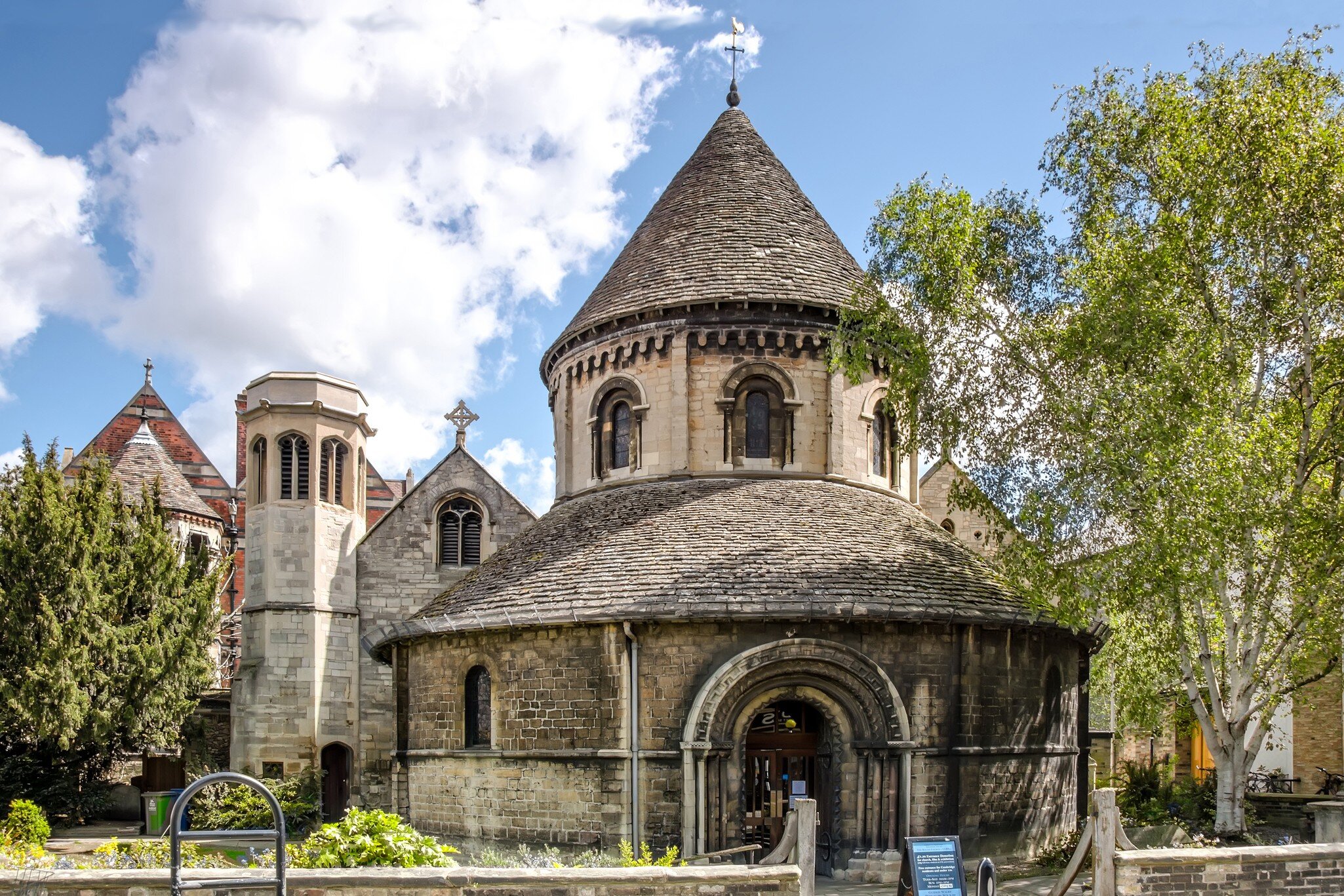 Cambridge, United Kingdom - May 12, 2012: Holy Sepulchre Round Church in Cambridge as seen on 12th of May, 2012.