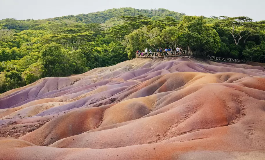 The Seven Coloured Earths at Chamarel, Mauritius