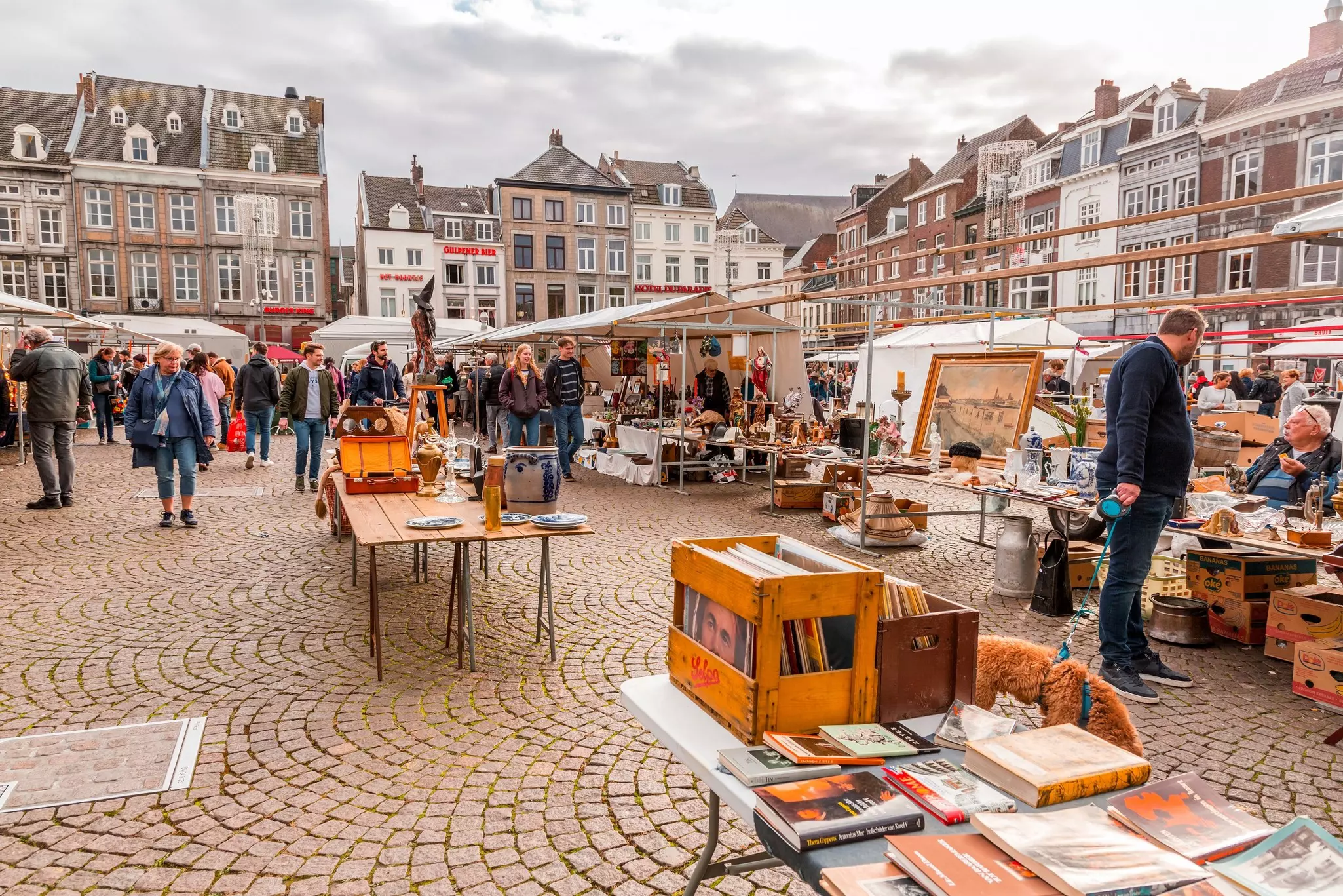 Secondhand and antiquity market at Vrijthof Square