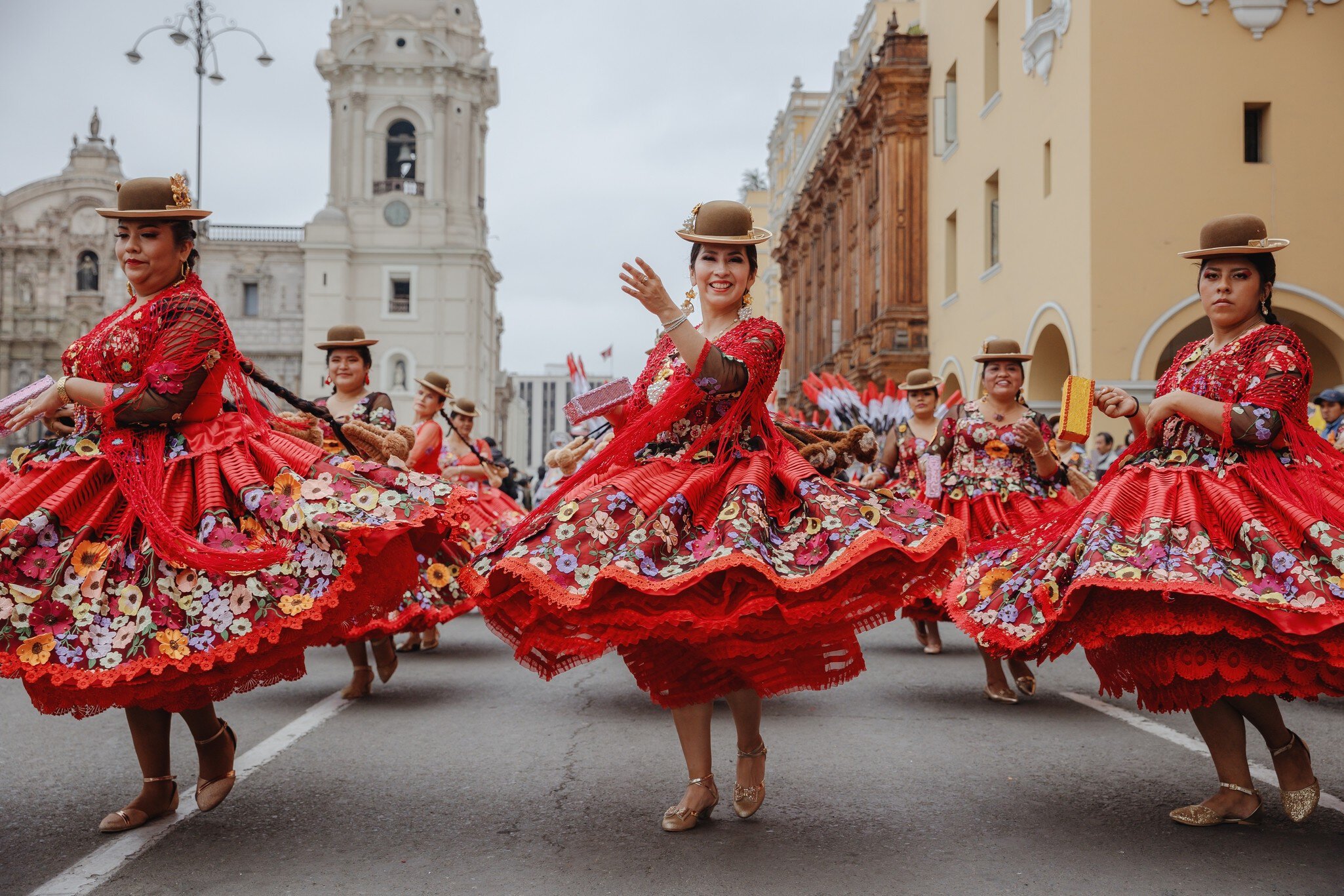 Lima, Peru, Saturday, November 18, 2023. Dancers in the traditional parade for the Festivity of the Virgin of Candelaria in the historical center of Lima. , License Type: media, Download Time: 2026-01-20T17:28:32.000Z, User: rhylton_redventures, Editorial: true, purchase_order: 65050 - Digital Destinations and Articles, job: Lonely Planet, client: wip, other: Rhianydd Hylton
