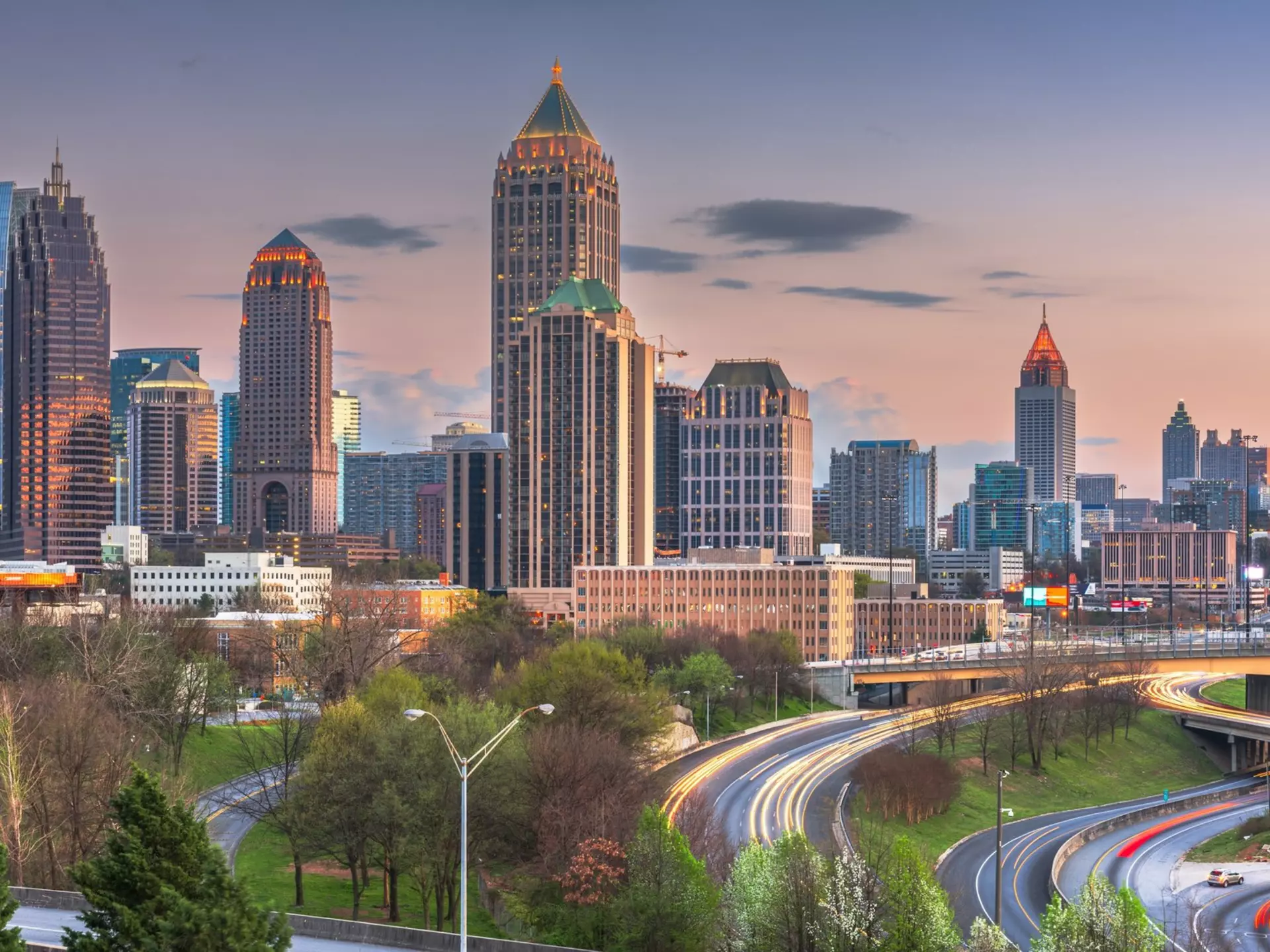 Atlanta is a big city, but it's easy to see the sights with a car or by public transport. Sean Pavone/Shutterstock
