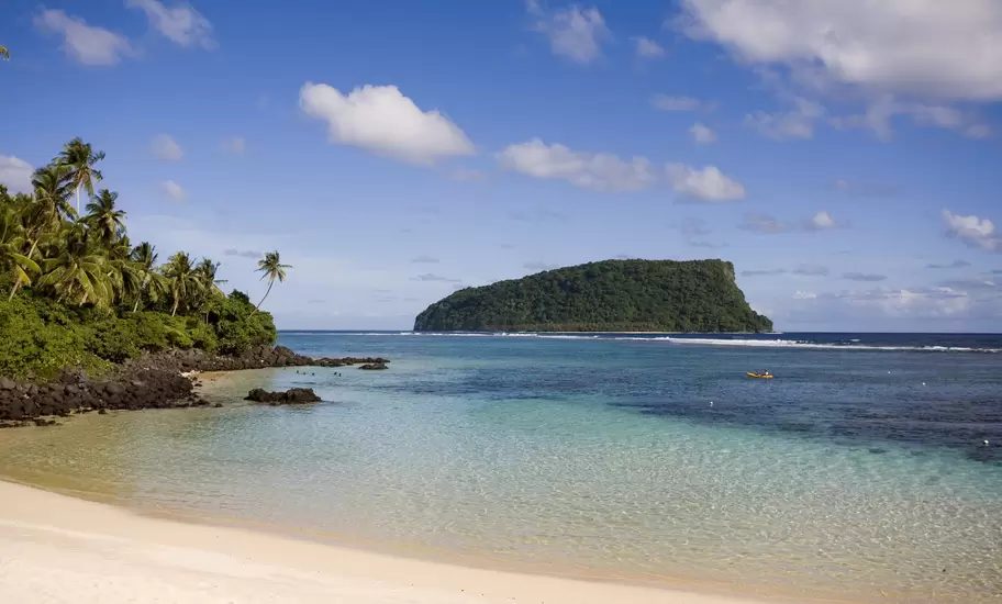 Lalomanu Beach on Upolu island, Samoa