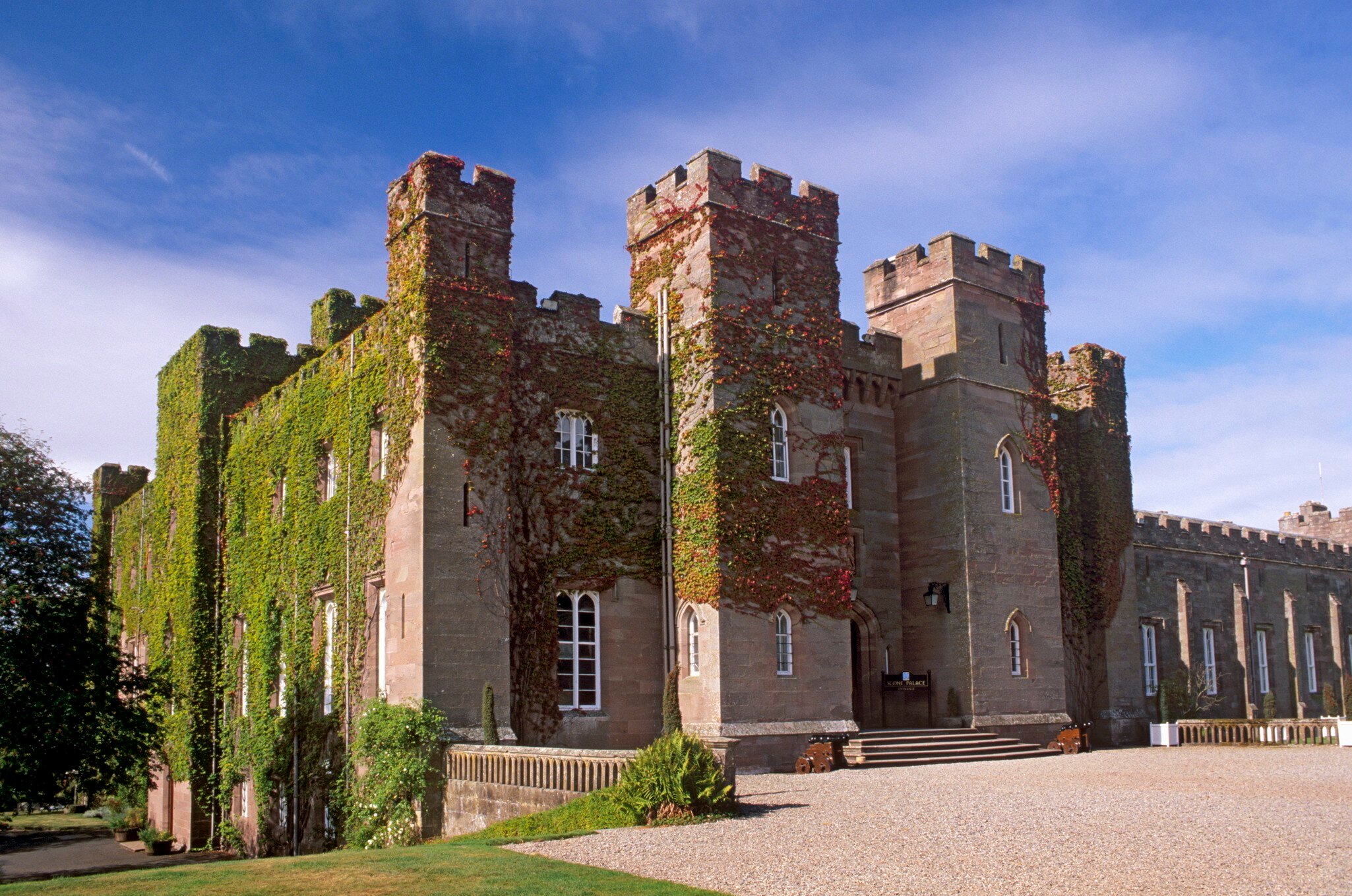 Scone Palace, traditional place of coronation for Scottish kings, Scone, Perth and Kinross, Scotland, United Kingdom, Europe