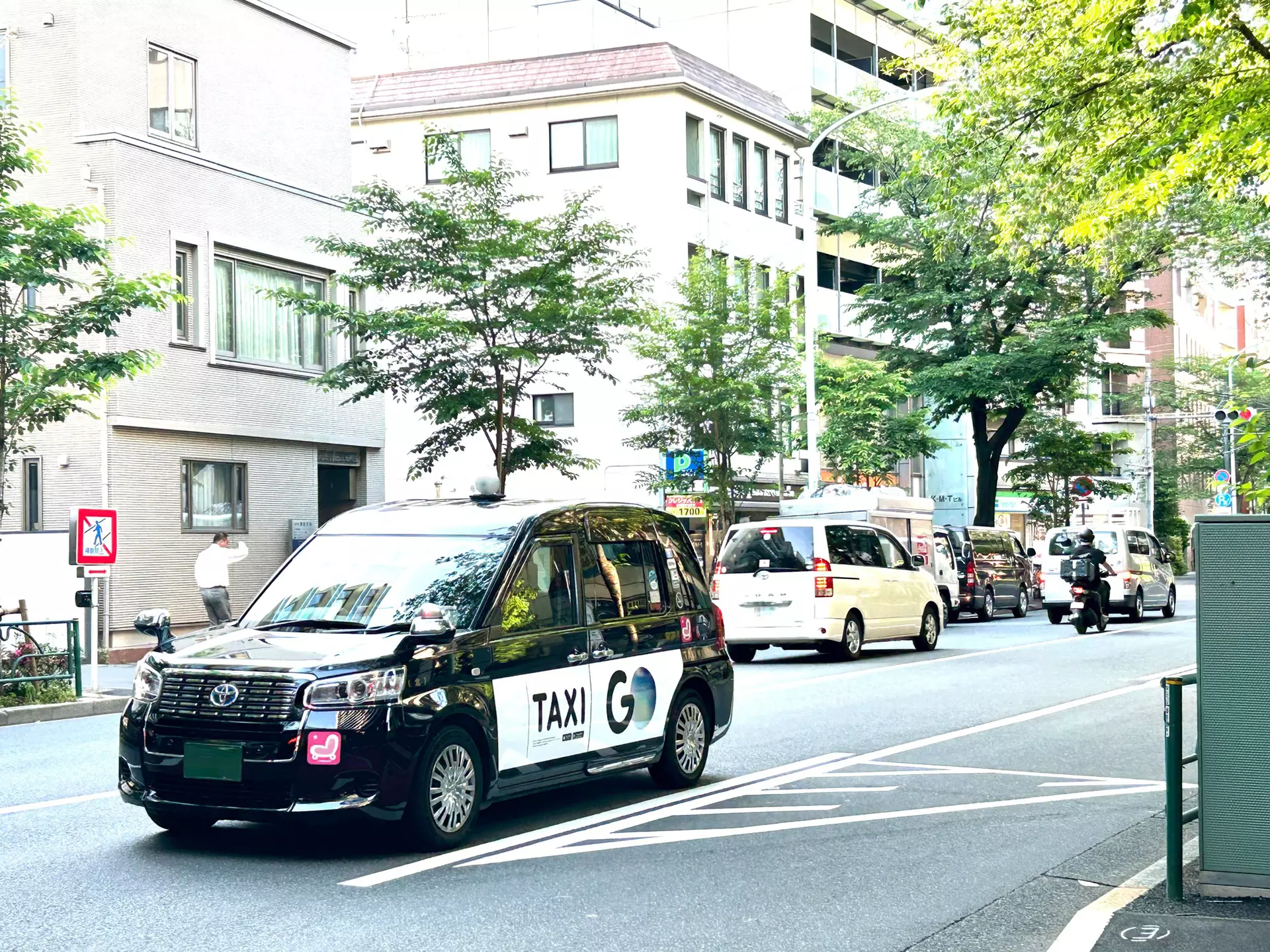 The taxi app GO is the number-one rated taxi app in Japan. Courtesy of GO