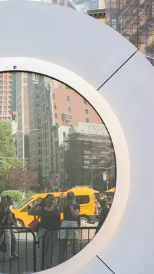 The Portal installation in the Flatiron neighborhood of NYC. Summer 2024