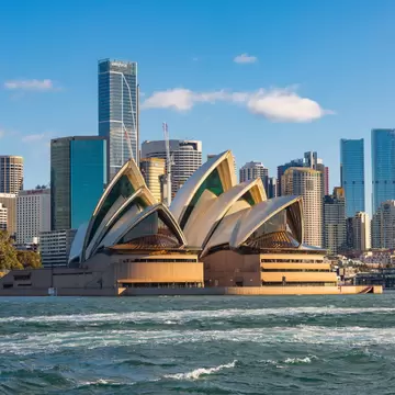 View of Sydney Opera House in Australia.