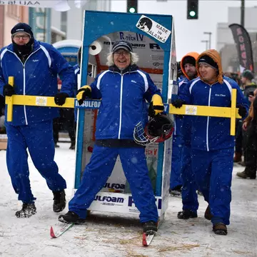 You can ski and dine on snowy slopes, watch dogsled races and learn all about traditional culture in Anchorage. Lance King/Getty Images