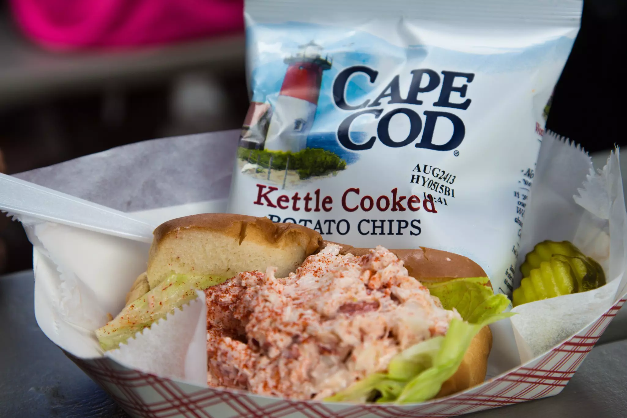 A classic Cape Cod lobster roll