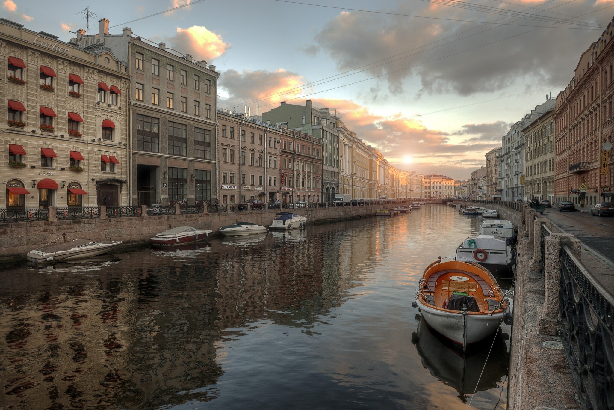 Canal in of St. Petersburg.