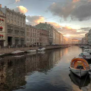 Canal in of St. Petersburg.