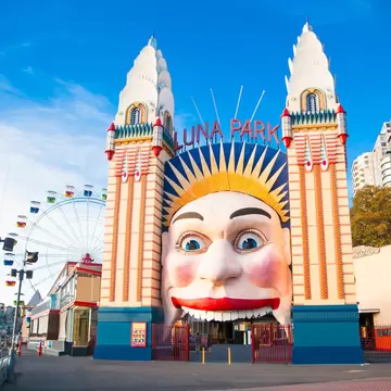 Luna Park in Sydney, Australia, an amusement park located at Milsons Point.
