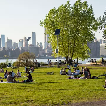 Williamsburg Domino Park in Brooklyn. Shutterstock/Anna Kristiana Dave