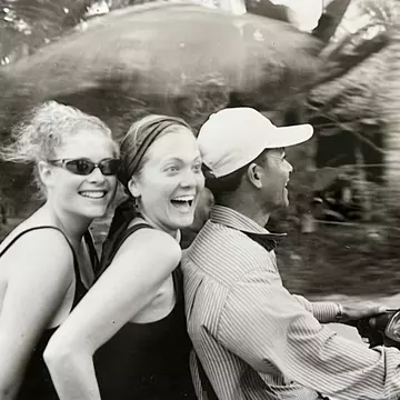 The writer and her bestie on their post-college adventure circa 2002. Sarah Stocking for Lonely Planet