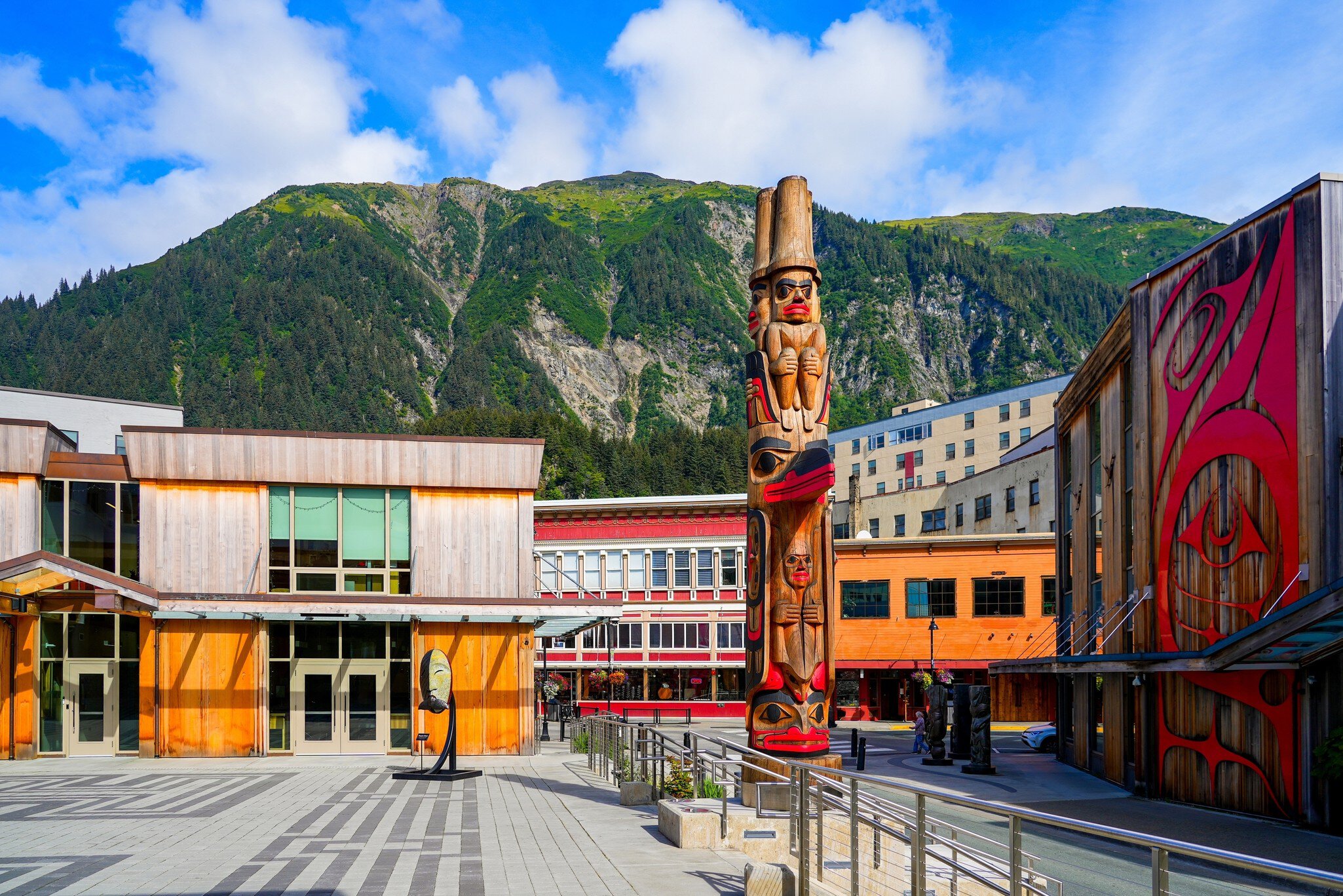 Juneau, Alaska - August 25, 2023 : Exterior of the Sealaska Heritage Institute in downtown Juneau, the capital city of Alaska, USA, License Type: media, Download Time: 2026-06-07T23:42:26.000Z, User: LP_MAyres, Editorial: true, purchase_order: 56530 - Guidebooks, job: Photo, client: 100 Weekends in the US, other: Marcy/Ayres