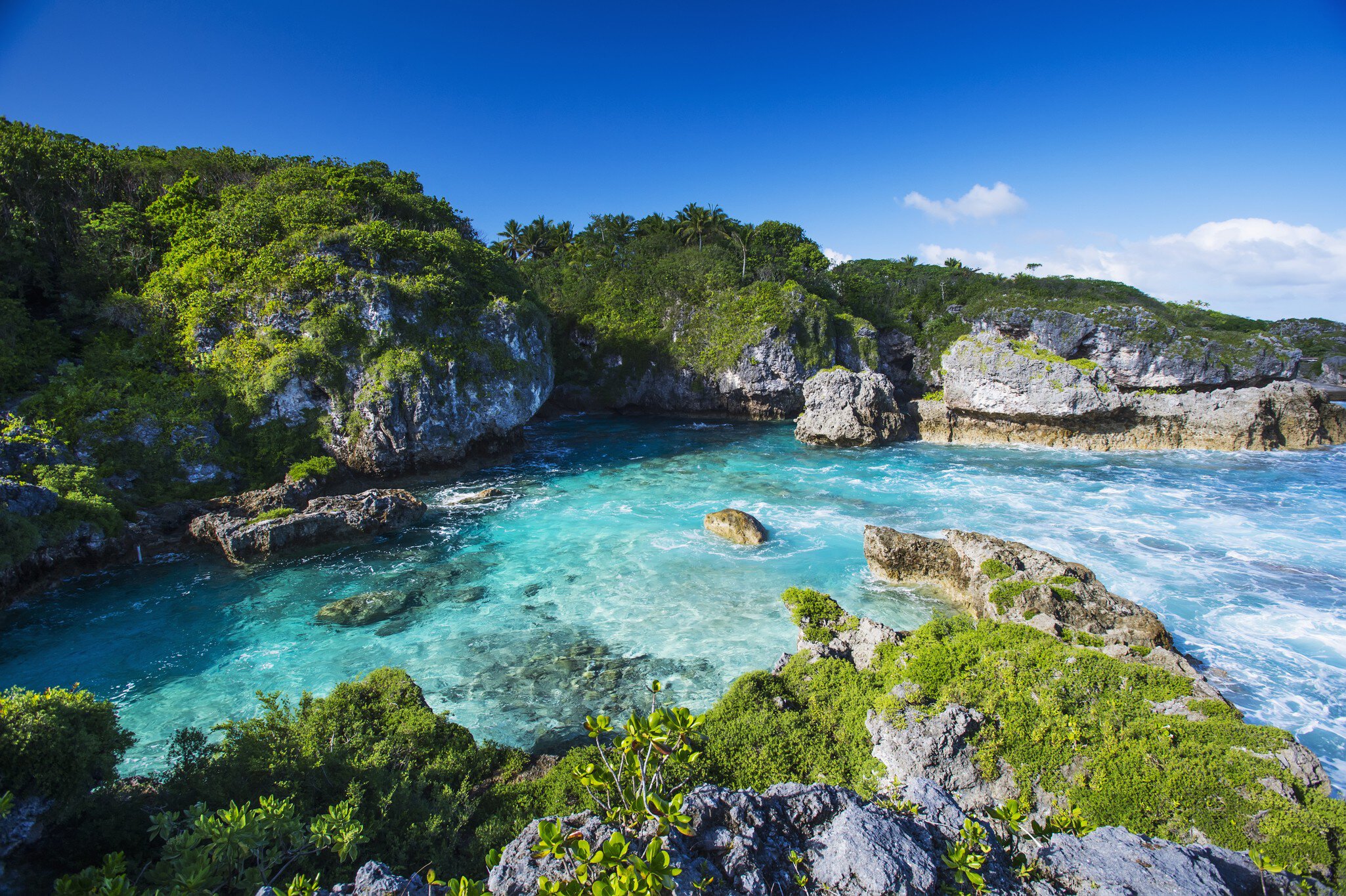 A popular swimming spot on Niue Island