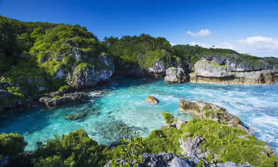 A popular swimming spot on Niue Island