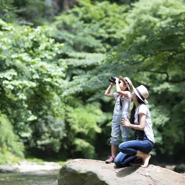 Mother kneeling beside her daughter who is looking through binoculars near a river.
992111374
Daughter, Exploration, Caucasian Ethnicity, Horizontal, Playing, Simple Living, Outdoor Pursuit, Bib Overalls, Playful, Research, Sunlight, Carefree, Photography, Cute, Outdoors, Childhood, Togetherness, Straw Hat, Telescope, Parent, Adventure, Affectionate, Camping, Relaxation, Family with One Child, Child, Family, Enjoyment, Females, Two People, Adult, Nature, Japanese Ethnicity, Happiness, Women, Cheerful, Lifestyles, One Parent, Summer, Love - Emotion, Japan, Curiosity, Love You, Extreme Sports, People, Watching, Girls, Joy, Binoculars, Single Mother, Mother, Fun, Mixed Race Person, Beauty, Water, River