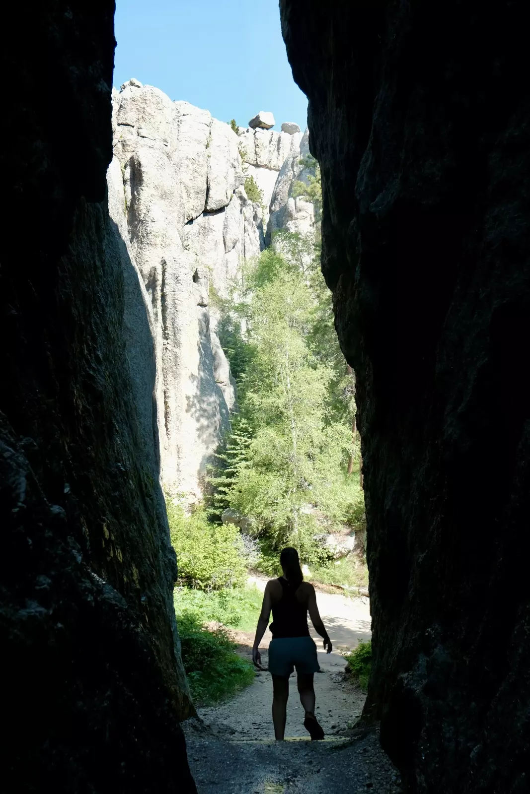 Hiking around Sylvan Lake in Custer State Park, South Dakota