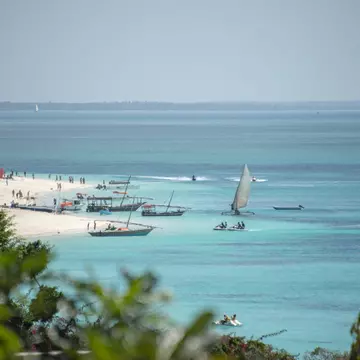 Life moves to its own rhythms on the gorgeous beaches of Zanzibar off the coast of Tanzania. Paul Biris/Getty Images