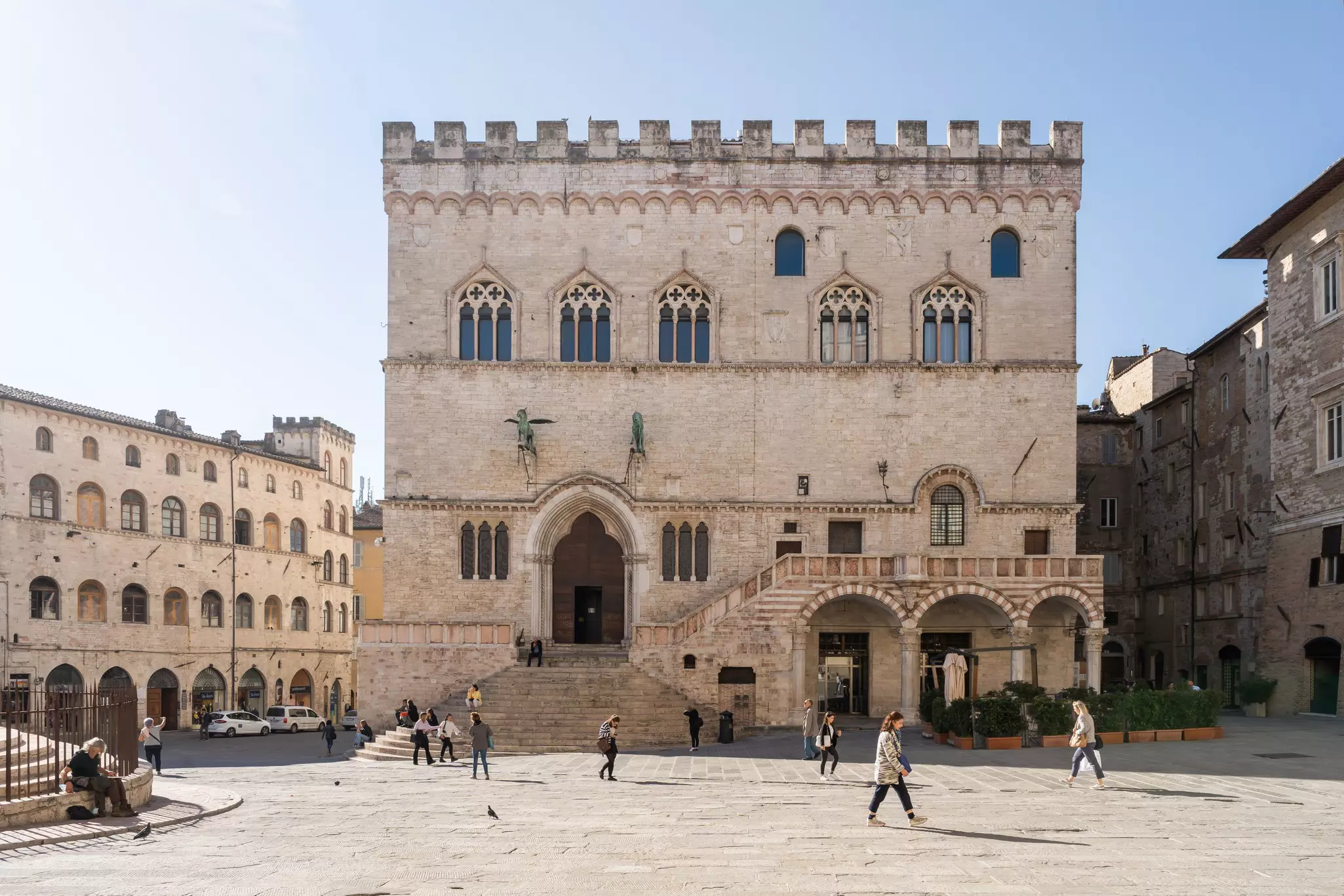 Piazza IV Novembre. in Umbria