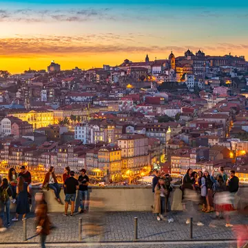 Sunset from Jardin do Morro, Porto. Atlantide Phototravel/Getty Images