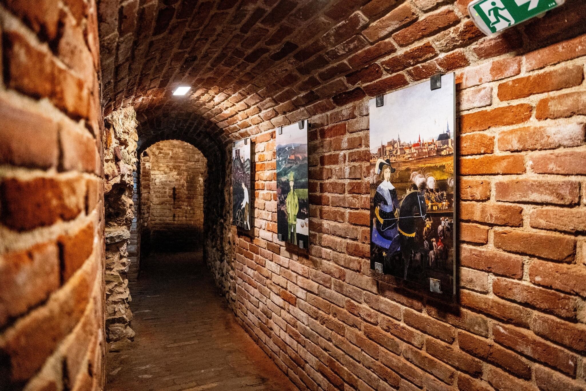 Cellar under the New Town Hall, a underground multimedia exhibition telling stories and legends of the city's past, Brno, Czech Republic (Czechia).