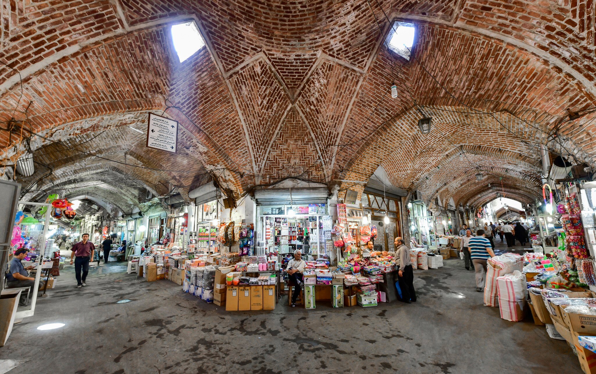 A bazaar in Tabriz, Iranian Azerbaijan, Iran.