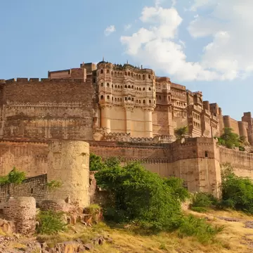 Mehrangarh fortress in Jodhpur, Rajasthan, India