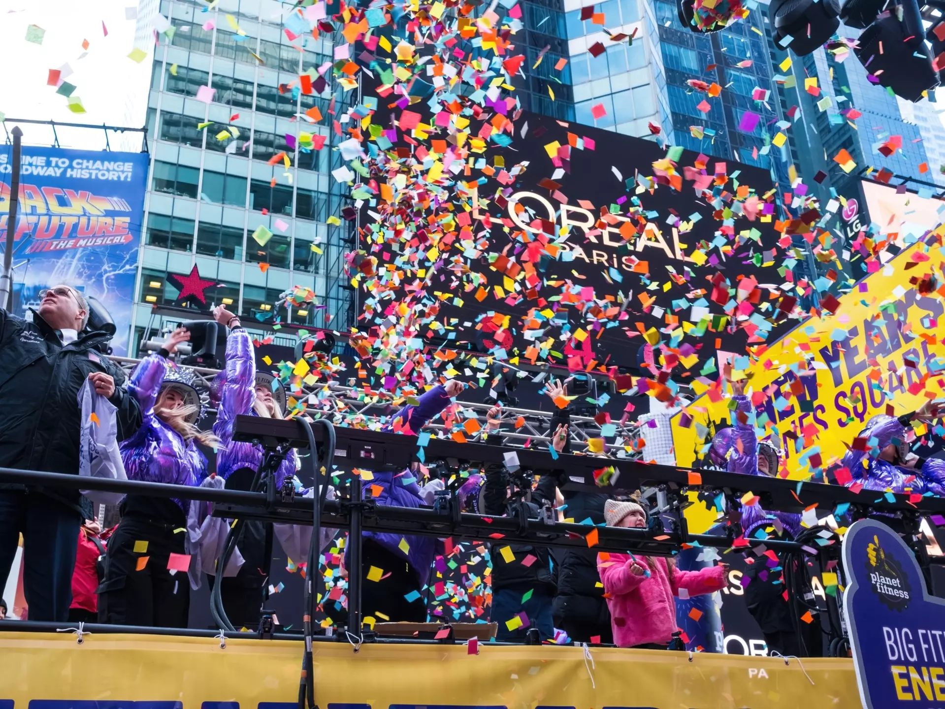 New York, NY, USA December 29 2023: Confetti test in Times Square done prior to New Year's Eve., License Type: media, Download Time: 2024-09-01T16:59:08.000Z, User: pinkjozie64, Editorial: true, purchase_order: 56530, job: Global Publishing WIP, client: Experience New York 2, other: Jo-anne Riddell