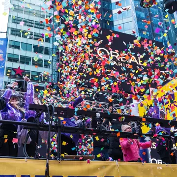 New York, NY, USA December 29 2023: Confetti test in Times Square done prior to New Year's Eve., License Type: media, Download Time: 2024-09-01T16:59:08.000Z, User: pinkjozie64, Editorial: true, purchase_order: 56530, job: Global Publishing WIP, client: Experience New York 2, other: Jo-anne Riddell