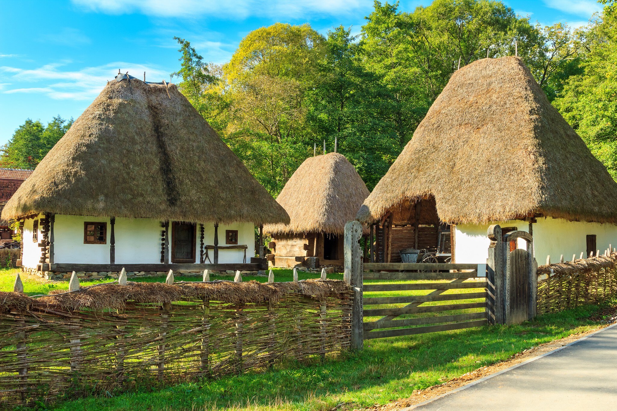 The old peasant houses,Astra village museum,Sibiu,Transylvania,Romania,Europe; Shutterstock ID 224656321; Your name (First / Last): Josh Vogel; Project no. or GL code: 56530; Network activity no. or Cost Centre: Online-Design; Product or Project: ...
