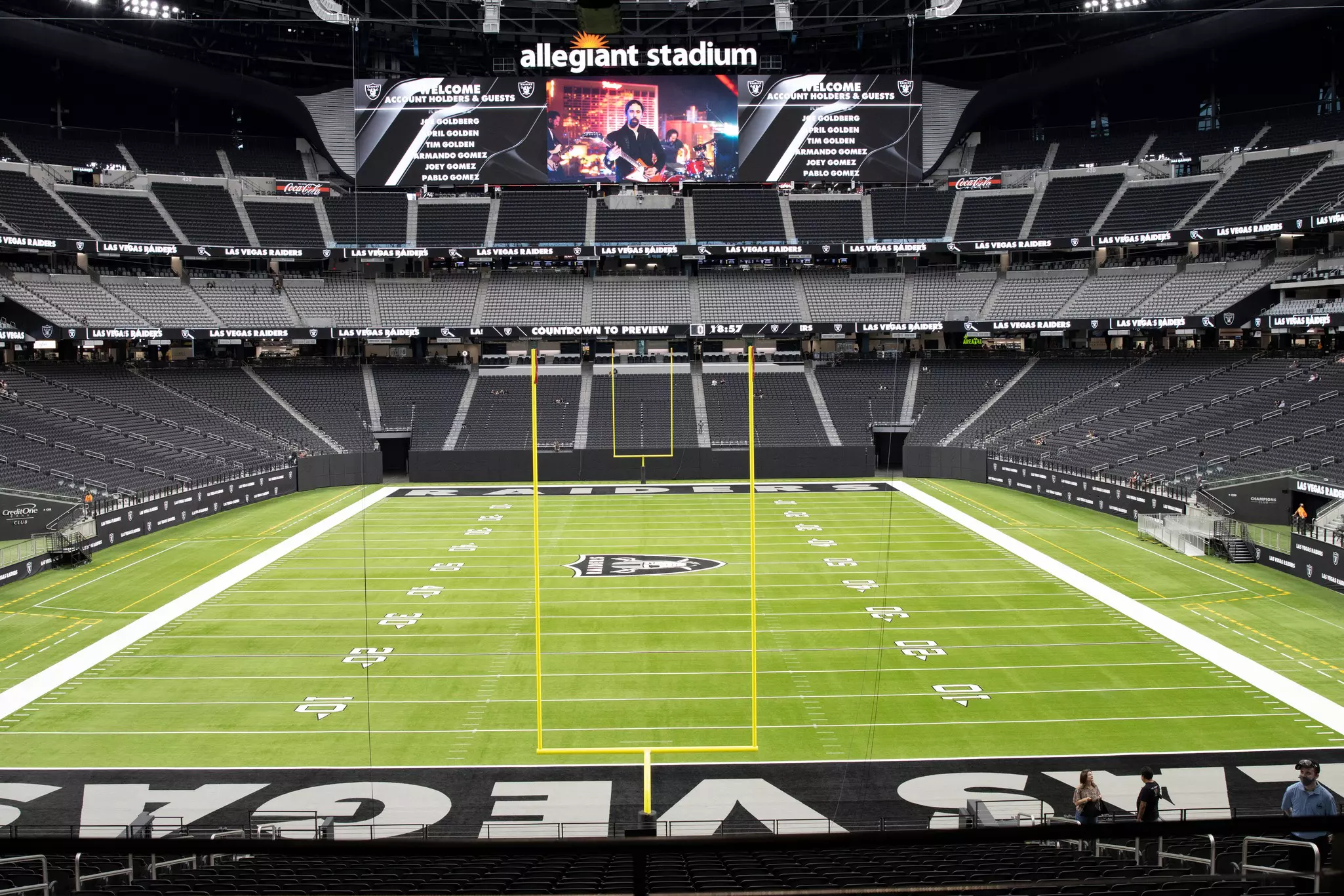Allegiant Stadium Shown On Las Vegas Raiders Season Ticket Holder Seat Visit Day