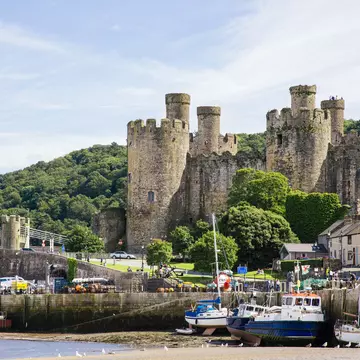 Conwy has one of the best-preserved medieval fortifications in Britain. Alexander Spatari/Getty Images