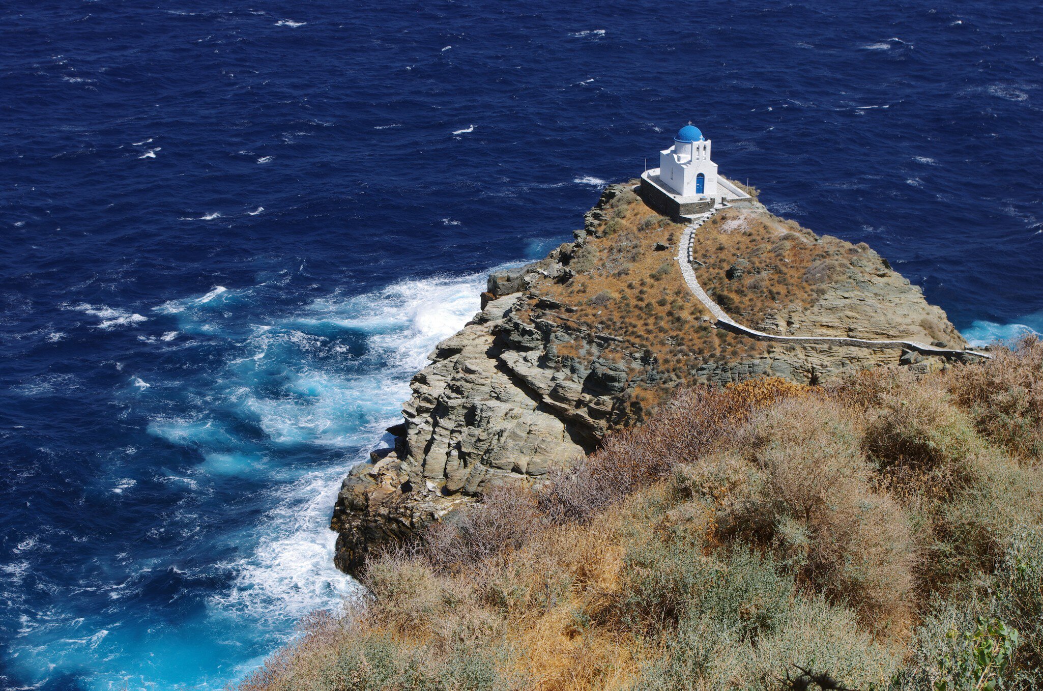 The Church of the Seven Martyrs on Sifnos island, Greece.  License Type: media  Download Time: 2023-01-28T13:13:35.000Z  User: Norma.PrauseBrewer_LonelyPlanet  Is Editorial: No  purchase_order:   