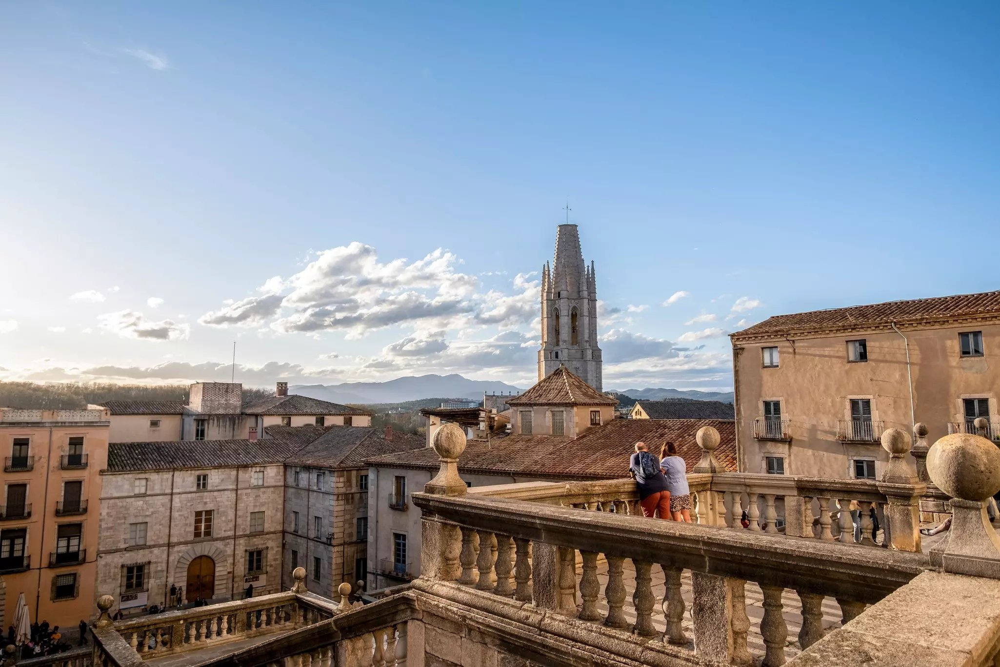 Views from the Girona Cathedral to the Basilica of Sant Feliu in the city of Gerona, Catalonia, License Type: media, Download Time: 2024-10-02T04:34:07.000Z, User: mvm_lonelyplanet, Editorial: false, purchase_order: 56530, job: Global Publishing-WIP, c...