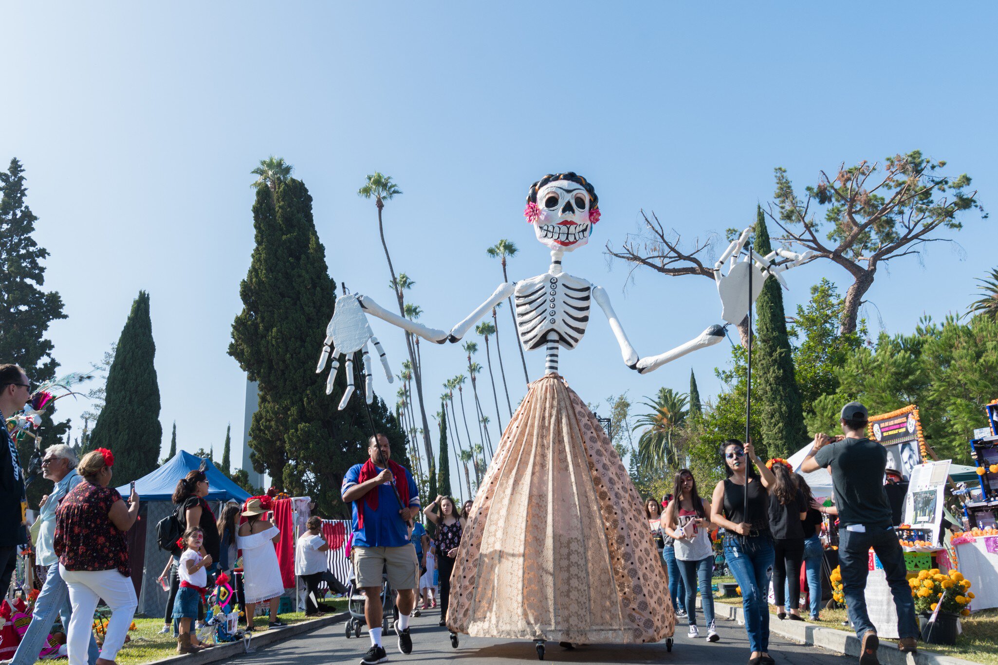 A skeleton puppet at a Día de Muertos celebration in Mexico City. 