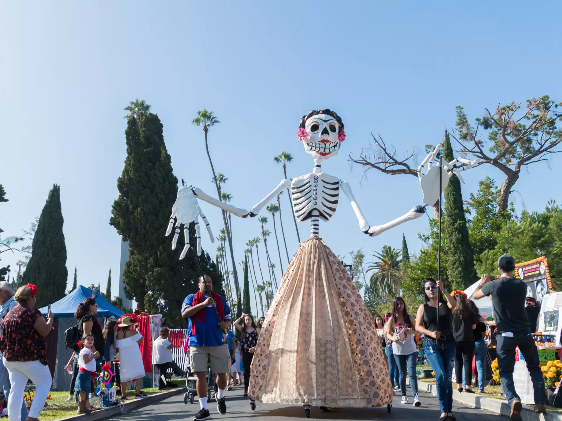 View of sugar skulls, a common gift for children and decoration for the "Day of the Dead", at the "Museo del Juguete Antiguo México" in Mexico City on October 20, 2020. - The collection of skulls is from 1968 and were made as gifts for the differe...
