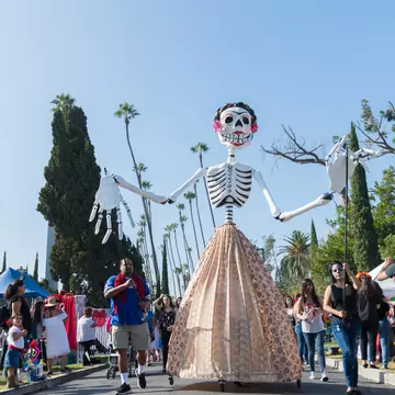 View of sugar skulls, a common gift for children and decoration for the "Day of the Dead", at the "Museo del Juguete Antiguo México" in Mexico City on October 20, 2020. - The collection of skulls is from 1968 and were made as gifts for the differe...