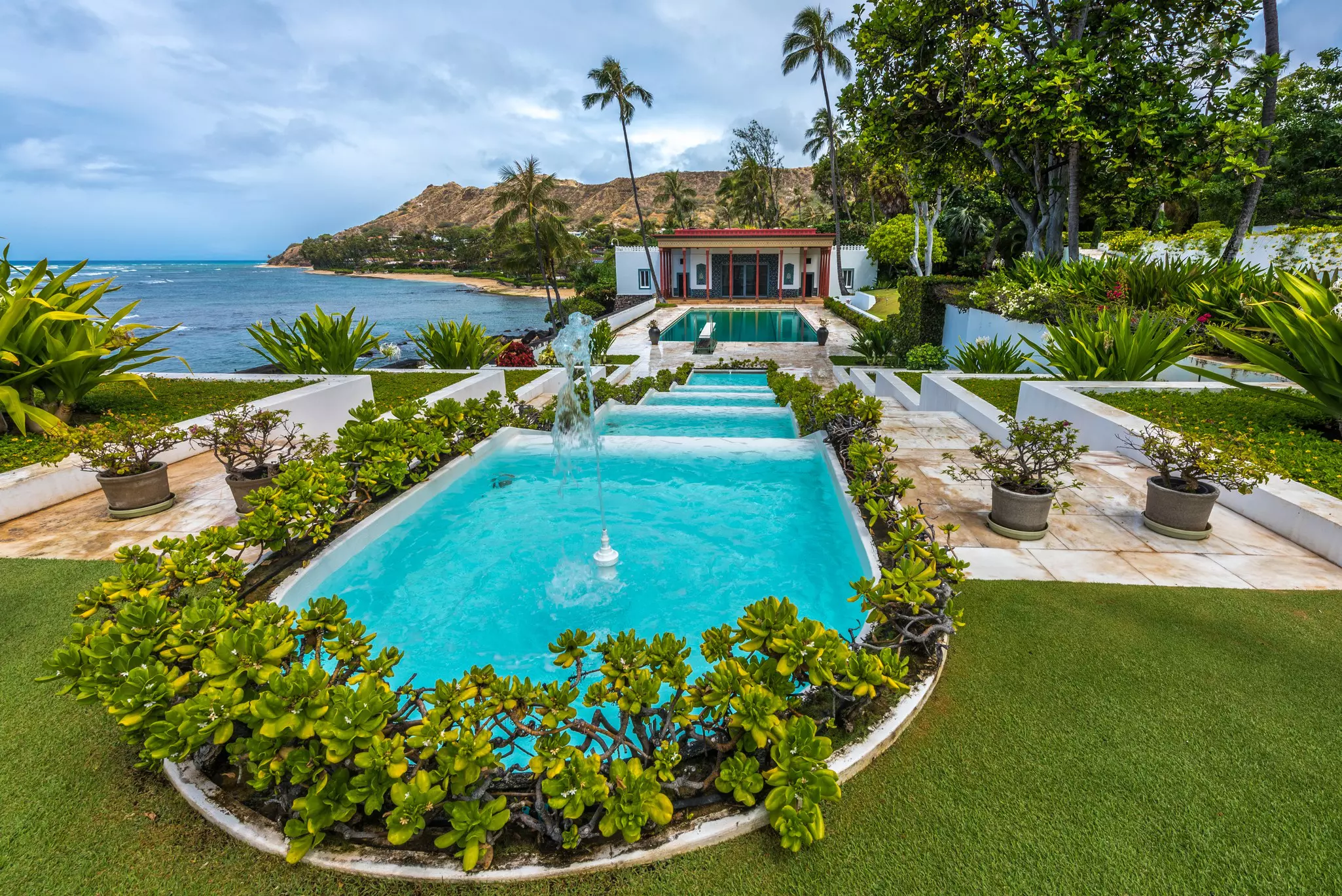 Shangri La is the name of an Islamic-style mansion built by heiress Doris Duke near Diamond Head just outside Honolulu, Hawaii