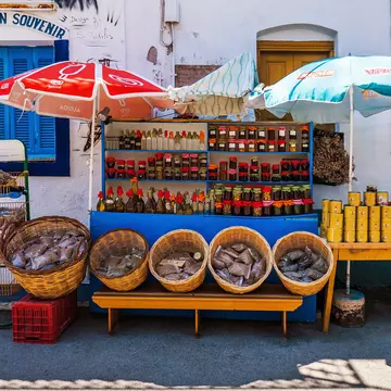 Navigate supermarkets, delis and bakeries to find the best ingredients to eat like they do in Greece. Marrupe / Shutterstock