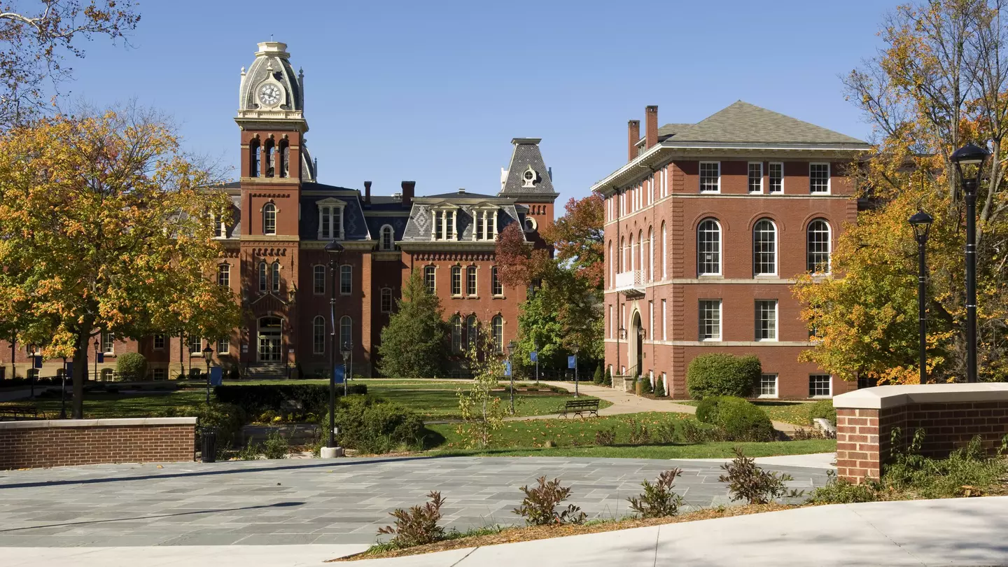 West Virginia university main campus entrance