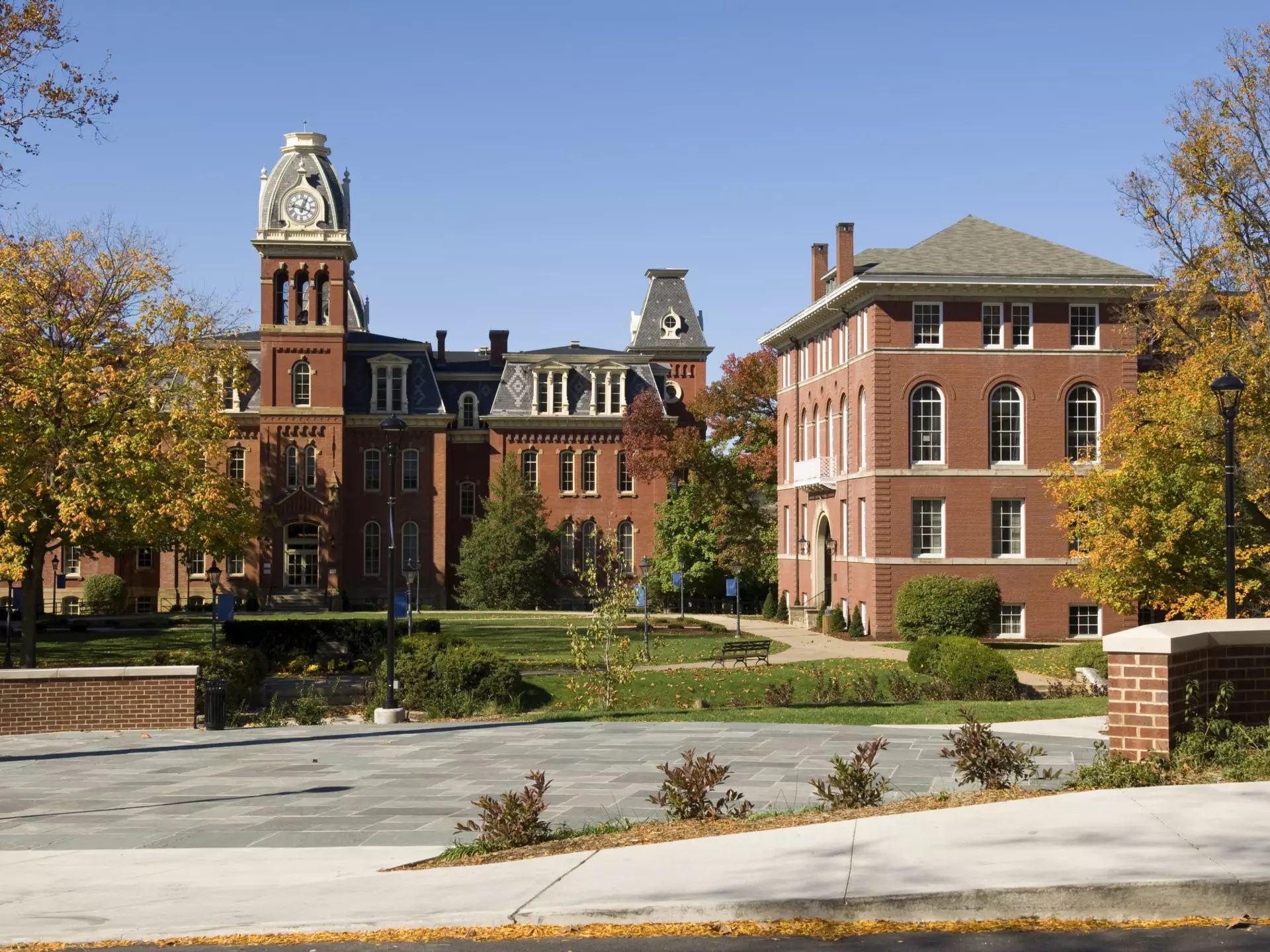 West Virginia university main campus entrance