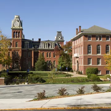 West Virginia university main campus entrance