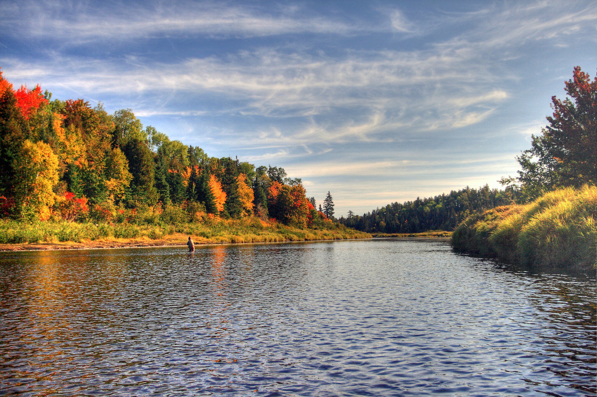 Cains River in New Brunswick, Canada