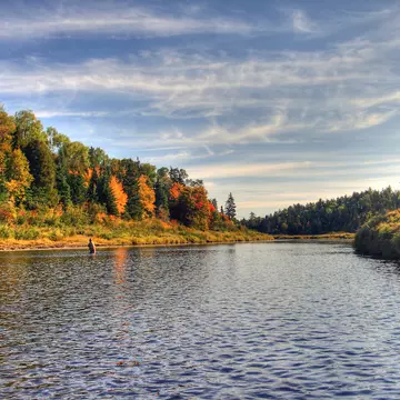 Cains River in New Brunswick, Canada