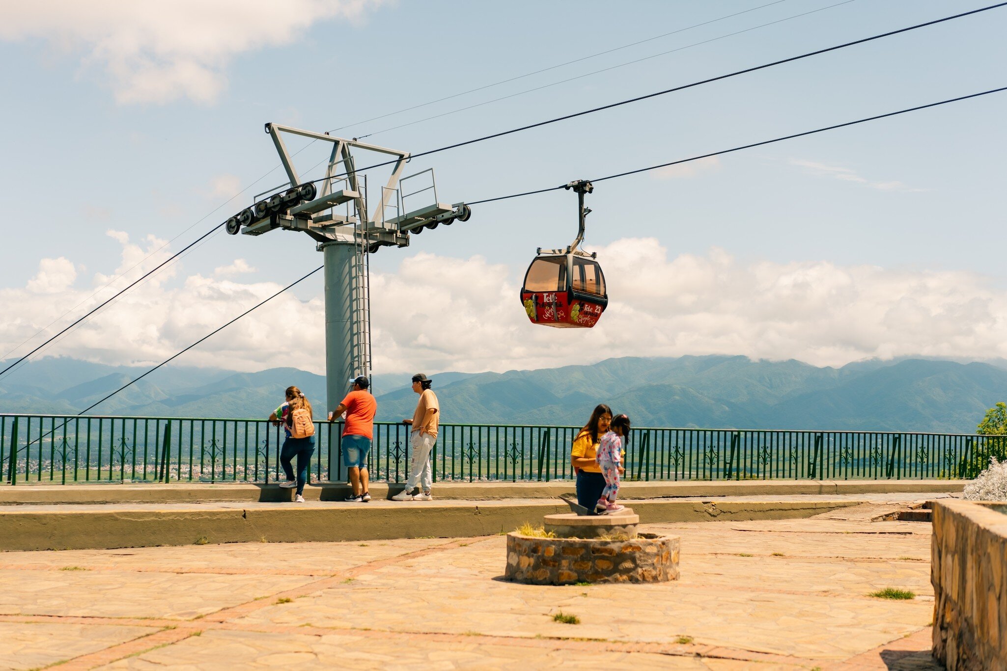 Salta Cable Car Station of Transport to San Bernardo Hill. Salta, Argentina.