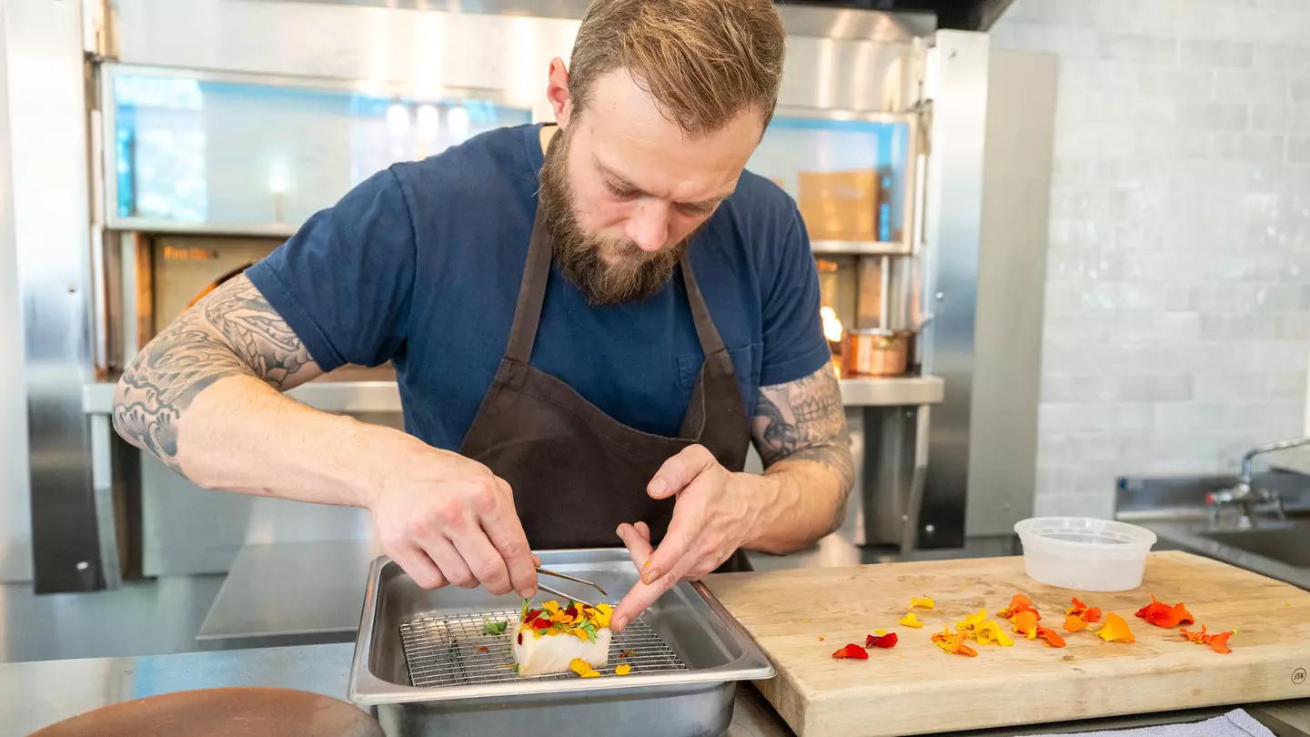 The Lodge at St Edward Park’s head chef, Luke Kolpin, is a veteran of the legendary noma in Copenhagen © courtesy the Lodge at St Edward Park