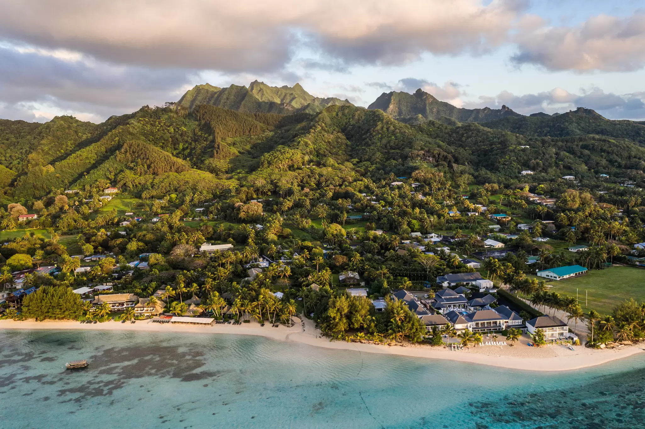 Sunrise over Muri Beach. Didier Marti/Getty Images