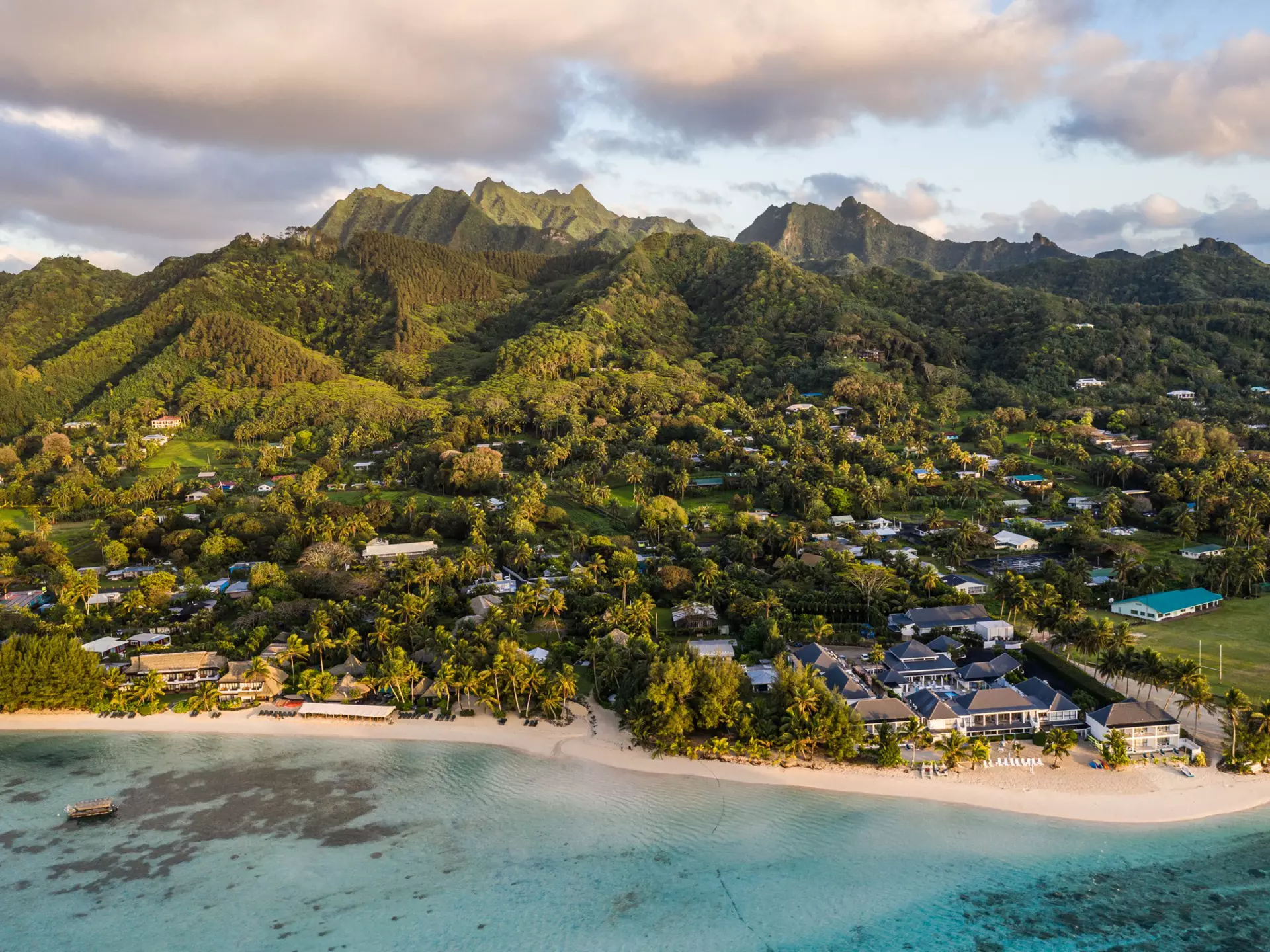 Sunrise over Muri Beach. Didier Marti/Getty Images