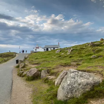 Land's End coastal pathway in Cornwall, Southwest England, UK